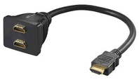 Microconnect HDM19M19F19F HDMI kabel 0,2 m HDMI Type A (Standaard) Zwart