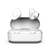 Ryght AIRGO Casque Sans fil Ecouteurs Appels/Musique Bluetooth Blanc