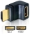 DeLOCK HDMI Stecker > HDMI Buchse 90° oben HDMI 1.3 Fekete