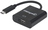 Manhattan USB-C auf HDMI-Konverter, USB Typ C-Stecker auf HDMI-Buchse, schwarz