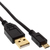 InLine Micro-USB 2.0 Kabel, USB-A ST an Micro-B ST, vergoldete Kontakte, 1m