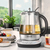 Gastroback Design Tea Aroma Plus Teekocher 1,5 l 1400 W Schwarz, Silber