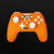 Konix Naruto Orange, Weiß USB Gamepad Analog / Digital Nintendo Switch, Nintendo Switch Lite, PC