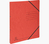 Exacompta Classeur 2 anneaux 15mm carte lustrée imprimée - A4 - Rouge
