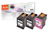 Peach PI300-898 inktcartridge 3 stuk(s) Compatibel Hoog (XL) rendement Zwart, Cyaan, Magenta, Geel
