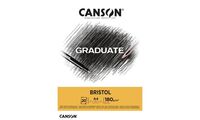 CANSON Bloc de dessin GRADUATE BRISTOL, A4 (5299232)