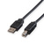 ROLINE USB 2.0 Notebook-Flachkabel, Typ A-B, schwarz, 0,8 m