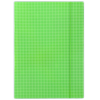 Teczka z gumką DONAU, karton, A4, 400gsm, 3-skrz., zielona w kratę