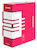 Pudło archiwizacyjne DONAU, karton, A4/120mm, czerwone