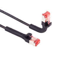 FTP CAT6A 10 Flexline Gigabit Netwerkkabel - CU - Buigbare connector - 10 meter - Zwart
