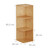 Relaxdays Eckregal Bambus, 3 Ablagen HxBxT: 85,5 x 29 x 29 cm, Bücherregal, Küchenregal, Aufbewahrung, Lagerung, natur