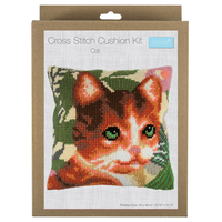 Counted Cross Stitch Kit: Cushion: Cat