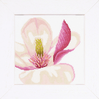 Counted Cross Stitch Kit: Magnolia Flower (Aida,W)