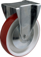 Produkt Bild von Stahl Bockrolle mit Rad aus Polyurethan ,Traglast 250 Kg