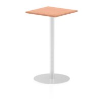 Dynamic Italia 600mm Poseur Square Table Beech Top 1145mm High Leg ITL0220