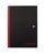 Black n Red Notebook Casebound 90gsm Smart Ruled 96pp A4 Ref 100080428
