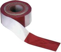 Artikeldetailsicht KELMAPLAST KELMAPLAST Absperrband rot/weiss 80mm (Rolle100mtr.)