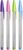 Bic Cristal Fun Ballpoint Pen 1.6mm Tip 0.42mm Line Lime Green/Pink/Pur(Pack 20)