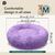 BLUZELLE Dog Bed for Medium Size Dogs, 32" Donut Dog Bed Washable, Round Dog Pillow Fluffy Plush, Calming Pet Bed Removable Mattress Soft Pad Comfort No-Skid Bottom Purple