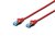 CAT 5e SF-UTP patch cable. PVC. AWG 26/7. Length 1m. color red