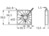 DC-Radiallüfter, 12 V, 60 x 60 x 12 mm, 7.9 m³/h, 34 dB, Kugellager, SEPA, HYB60