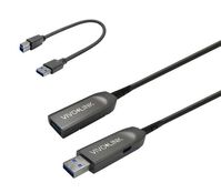 USB 3.0, USB-A male, USB-A female, 30m including USB-A USB kábelek