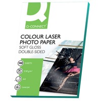 Laserpapier, A4, 220g/m², 100 Blatt, weiß Q-CONNECT KF01935
