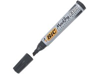 BIC® Marking 2300 Permanente Marker, Beitelvormige Punt, 3,7 - 5,5 mm, Zwart (pak 12 stuks)