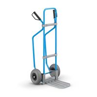Sack truck with runners, blue