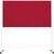 Panel de diseño para conferencias VarioPin, formato del panel 1800 x 1000 mm, fieltro, rojo.