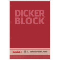 Briefblock Der dicke Block A4 60g/qm kariert 4-fach gelocht 100 Blatt