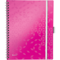 Notizbuch Wow Be Mobile A4 80 Blatt 80g/qm kariert pink