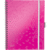 Notizbuch Wow Be Mobile A4 80 Blatt 80g/qm kariert pink