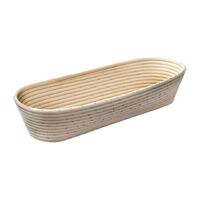 Schneider Oval Bread Proving Basket in Rattan - Long - Absorbs Moisture - 1500g