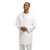 Whites Chefs Clothing Mens Hygiene Coat in White - Press Studs - Polycotton - L
