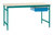 Beistelltisch BASIS stationär mit Melamin-Tischplatte in Wasserblau RAL 5021, BxTxH: 1000 x 800 x 780 mm | BBK3021.5021