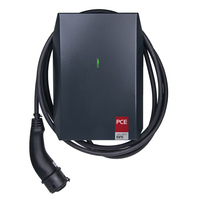 PC ELECTRIC Wallbox "EV11" - Ladestation für Elektrofahrzeuge (11kW | 230V/400V | 16A | Ladekabel 5,0m | Ladekupplung Typ2) - in schwarz