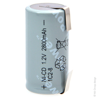 Batterie(s) Accus Nicd industriels C 1C2-8 1.2V 2800mAh T2