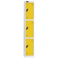 Probe coloured door lockers - three door - 1778 x 305 x 305mm