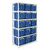 Really Useful Box® boltless steel shelf archive storage with containers - Galvanised shelving complete with 15 opaque boxes