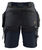 Damen Handwerker Shorts 4-Wege-Stretch dunkel marineblau/schwarz - Rückseite