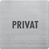 Wzorowy interpretacja: Tabliczka informacyjna "Prywatny"