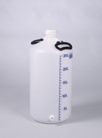25l Storage bottles with threaded connector HDPE