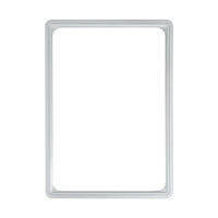 Preisauszeichnungstafel / Plakatwechselrahmen / Plakatrahmen aus Kunststoff | silber lackiert DIN A5 schmalseitig
