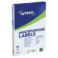 Lyreco univerzális lekerekített címke 99,1 x 38,1 mm, 14 címke/ív