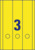 Ordner-Etiketten, A4 mit ultragrip, 61 x 297 mm, 20 Bogen/60 Etiketten, gelb