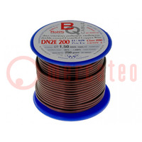 Coil wire; double coated enamelled; 1.5mm; 0.25kg; -65÷200°C