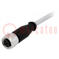 Plug; M12; PIN: 5; female; A code-DeviceNet / CANopen; 5m; straight