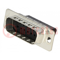 D-Sub; PIN: 15; male; for cable; Type: w/o contacts; A: 25.3mm