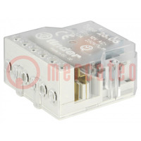 Relay: installation; bistable,impulse; NO x2; Ucoil: 12VAC; 10A